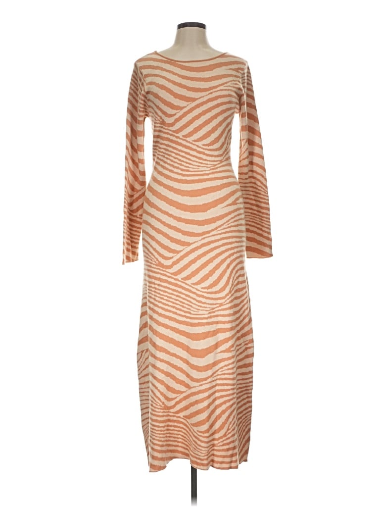Lush Casual Dress In Orange
