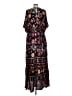 Easel 100% Rayon Paisley Black Casual Dress Size L - photo 2