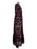 Easel 100% Rayon Paisley Black Casual Dress Size L - photo 4