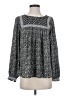 Gap 100% Polyester Gray Long Sleeve Blouse Size XS - photo 1