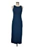 Uniqlo 100% Polyester Solid Blue Casual Dress Size M - photo 1
