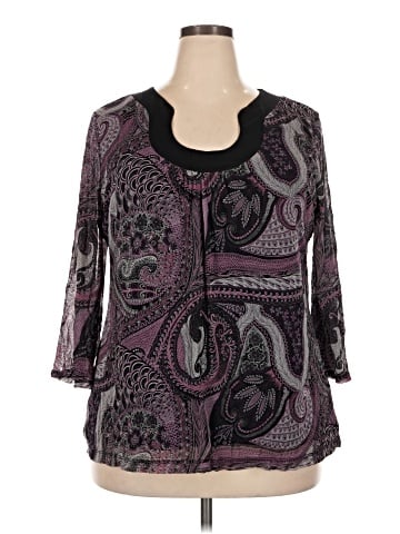 Apt. 9 3/4 Sleeve Blouse (view 1)