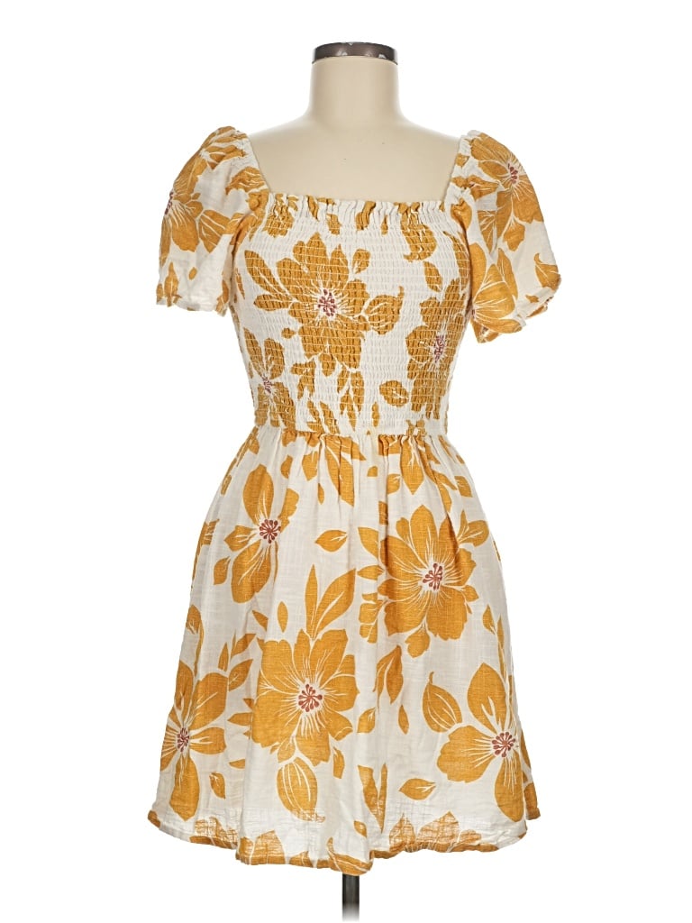 Pre-owned Rip Curl Casual Dress In Yellow