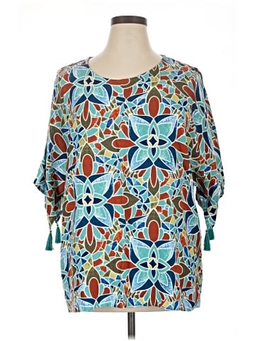 JM Collection 3/4 Sleeve Blouse (view 1)