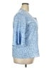 Unbranded 100% Polyester Blue 3/4 Sleeve Blouse Size XXL - photo 4