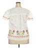 L.A. Blues White Short Sleeve Blouse Size 18 - photo 2