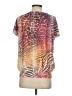 Kiara Animal Print Orange Short Sleeve Blouse Size S - photo 2