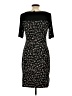 Chaps Animal Print Black Cocktail Dress Size L - photo 2