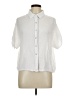 Michael Stars White Short Sleeve Blouse Size Lg (2) - photo 1