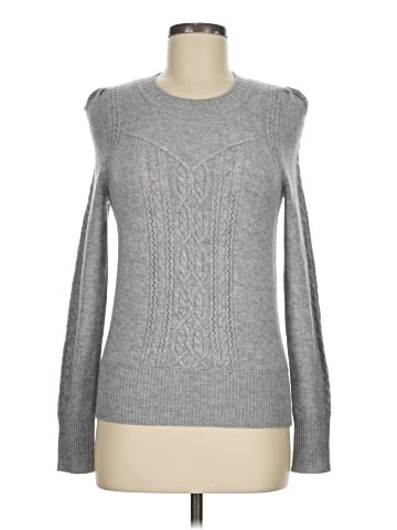 Aqua Cashmere Pullover Sweater (view 1)