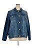 MICHAEL Michael Kors Solid Blue Denim Jacket Size 3X - photo 1