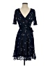 DKNY 100% Polyester Blue Cocktail Dress Size 4 - photo 1
