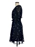 DKNY 100% Polyester Blue Cocktail Dress Size 4 - photo 5