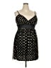 Taboo 100% Polyester Polka Dots Black Cocktail Dress Size 3X - photo 1