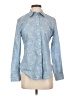 J.Crew Paisley Blue Long Sleeve Button-Down Shirt Size 2 - photo 1
