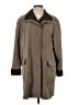 Gallery 100% Polyester Brown Trenchcoat Size S - photo 1