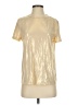 Unbranded Metallic Gold Short Sleeve Turtleneck Size S - photo 1