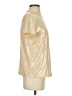 Unbranded Metallic Gold Short Sleeve Turtleneck Size S - photo 4