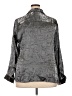 NY Collection Metallic Silver 3/4 Sleeve Button-Down Shirt Size 2X - photo 2