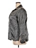 NY Collection Metallic Silver 3/4 Sleeve Button-Down Shirt Size 2X - photo 5