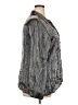 NY Collection Metallic Silver 3/4 Sleeve Button-Down Shirt Size 2X - photo 4