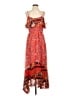 One September 100% Polyester Paisley Red Casual Dress Size XS - photo 1