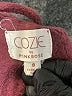 Pink Rose 100% Polyester Burgundy Coat Size S - photo 6