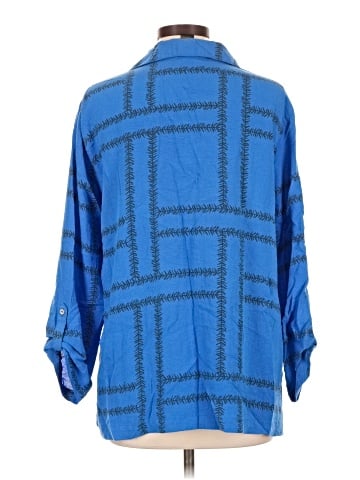 Ali Miles 3/4 Sleeve Button-Down Shirt (view 2)