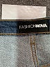Fashion Nova Blue Denim Shorts Size 16 - photo 3