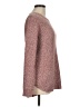 Pink Clover 100% Polyester Tweed Burgundy Pullover Sweater Size M - photo 4