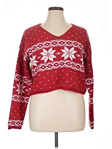 Pink Rose Pullover Sweater (view 1)