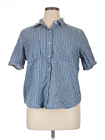 Jones New York Short Sleeve Button-Down Shirt (view 1)