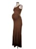 BUMPSuit Solid Brown Casual Dress Size S - photo 1
