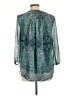 St. John's Bay 100% Polyester Teal 3/4 Sleeve Blouse Size L - photo 2