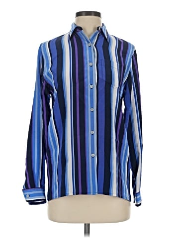 Lauren by Ralph Lauren Long Sleeve Silk Top (view 1)