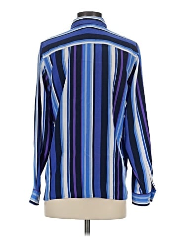 Lauren by Ralph Lauren Long Sleeve Silk Top (view 2)