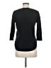 Sandro 100% Linen Black 3/4 Sleeve Top Size Med (2) - photo 2