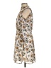 Eyeshadow 100% Polyester Paisley Ivory Casual Dress Size L - photo 5