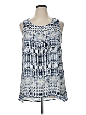 Rose + Olive Sleeveless Blouse (view 1)