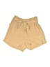 Have 100% Polyester Solid Tan Khaki Shorts Size L - photo 1