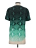 Equipment 100% Silk Teal Short Sleeve Top Size XS - photo 2
