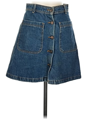 Zara Denim Skirt (view 1)