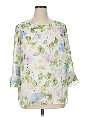 Kasper 3/4 Sleeve Blouse (view 1)