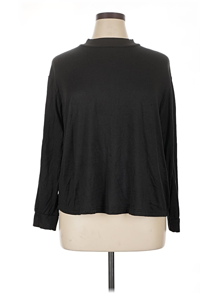 Pre-owned A.n.a. A New Approach Turtleneck Sweater In Black