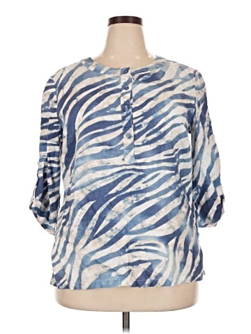 JM Collection 3/4 Sleeve Blouse (view 1)