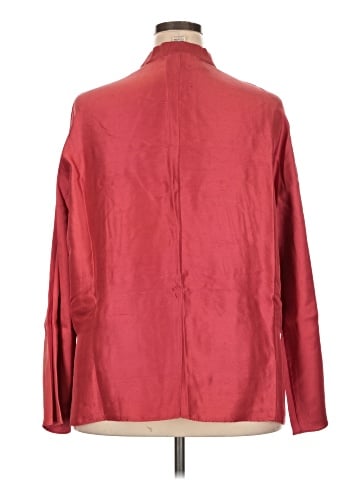 Neiman Marcus Long Sleeve Silk Top (view 2)
