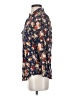 Faded Glory 100% Rayon Floral Blue 3/4 Sleeve Button-Down Shirt Size S - photo 5