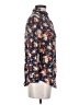 Faded Glory 100% Rayon Floral Blue 3/4 Sleeve Button-Down Shirt Size S - photo 4