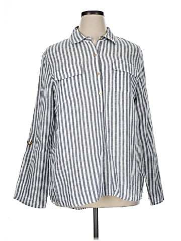 Ellen Tracy Long Sleeve Button-Down Shirt (view 1)