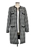 Spenser Jeremy 100% Nylon Houndstooth Gray Coat Size 8 - photo 1